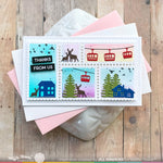 WAFFLE FLOWER X GALINA FILIPPENKO Postage Collage Winter View Stamp Set