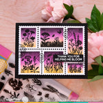 Waffle Flower Wild Flower Silhouettes Stamp Set