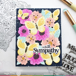 Waffle Flower Die, Paper Hug Sentiments Combo