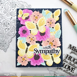 Waffle Flower Die, Paper Hug Sentiments Combo