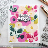 Waffle Flower Butterfly Blossom Coloring Stencil