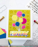Waffle Flower Overlapping Happy Die-n-stencil