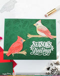 Waffle Flower x Galina Filippenko - Poinsettia Frame Sentiments Combo