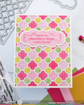 Waffle Flower Quatrefoil Panel Die
