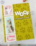 WAFFLE FLOWER X GALINA FILIPPENKO Postage Collage Woof Stencil