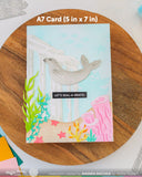 Waffle Flower Seafloor Silhouettes Stencil