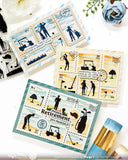 Waffle Flower x Galina Filippenko Postage Collage Golf Silhouettes Stamp Set