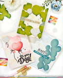 Waffle Flower Die, Balloon Cluster