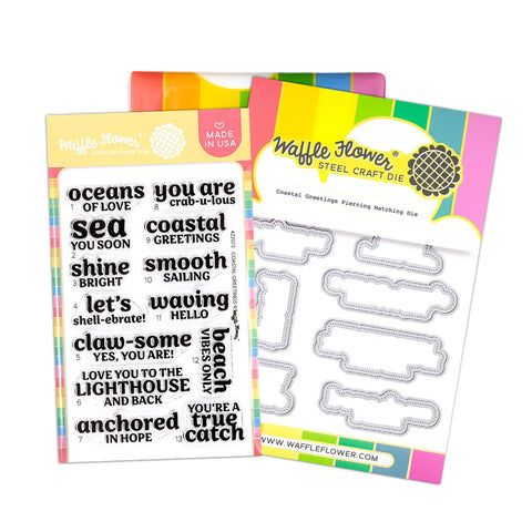 Waffle Flower Coastal Greetings Combo