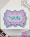 WAFFLE FLOWER Die, Nesting Piercing Fancy Labels