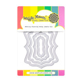 WAFFLE FLOWER Die, Nesting Piercing Fancy Labels