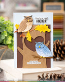 Waffle Flower Die-n-stencil, Owl Duo