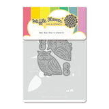 Waffle Flower Die-n-stencil, Owl Duo