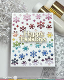 Waffle Flower Snowflake Background Die