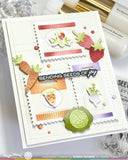 Waffle Flower Postage Collage Seeds Details Matching Die