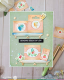 Waffle Flower Postage Collage Seeds Details Matching Die