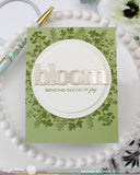 Waffle Flower Postage Collage Herb Silhouettes Stamp Set