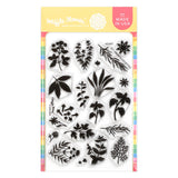 Waffle Flower Postage Collage Herb Silhouettes Stamp Set