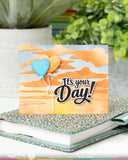 Waffle Flower Die, Cloud Background