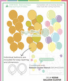 Waffle Flower Die, Balloon Cluster