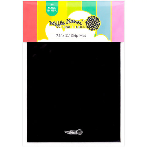 Waffle Flower -7.5x11 Grip Mat - Black