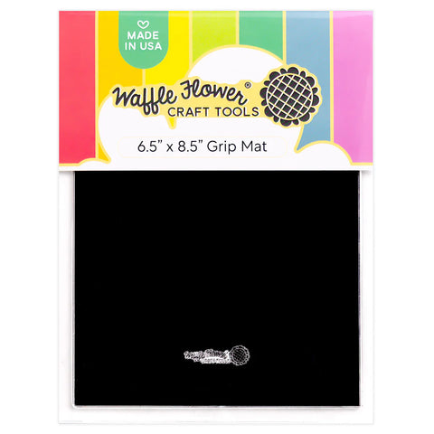 Waffle Flower -6.5x8.5 Grip Mat - Black