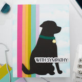 Waffle Flower Dog Silhouette Dies