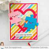 Kat Scrappiness Love in Stitches Shaker Card Craft Dies