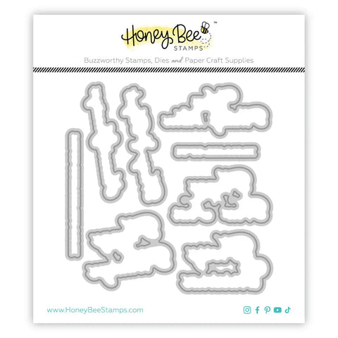 Honey Bee Warm Holiday Wishes - Honey Cuts - Coordinating Dies
