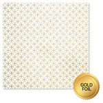 Paper Rose Wedding Joy Foil Gold 6x6 Paper