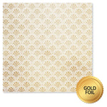 Paper Rose Wedding Joy Foil Gold 6x6 Paper