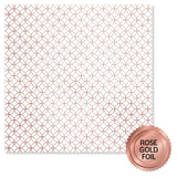 Paper Rose Wedding Joy Foil Rose Gold 6x6 Paper