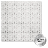 Paper Rose Wedding Joy Foil Silver 6x6 Paper