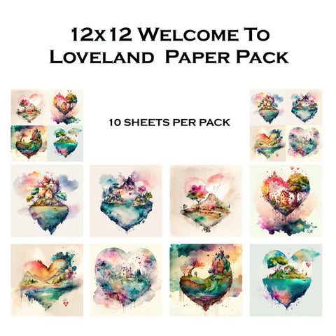 Simply Stated- Welcome To Loveland 12x12 Paper Pack