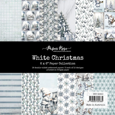 PAPER ROSE STUDIO -White Christmas 6x6 Paper Collection