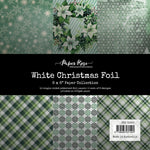 Paper Rose White Christmas Foil 6 x 6 Paper Collection