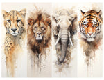 Simply Stated - Wild Animals Bookmark Sheet