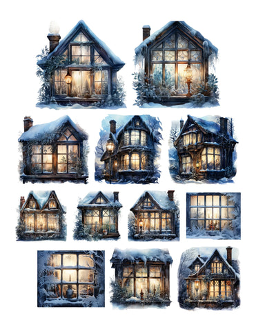 Simply Stated Forever Frost Window Scenes Ephemera