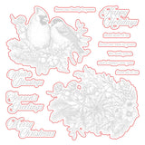 Honey Bee Winter Song - Honey Cuts - Coordinating Dies