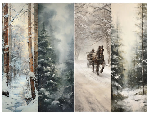 Simply Stated - Winter Wonderland Bookmark Sheet