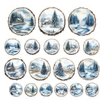 Simply Stated Forever Frost Wood Slices Ephemera