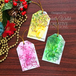 Woodware Clear Singles Paintable Baubles Leafy Fillers 4 in x 6 in Stamp Set