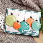 Woodware Clear Singles Paintable Baubles Circles 4 in x 6 in Stamp Set