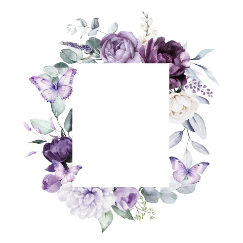 Simply Stated - Lavender Haze 12x12 Die Cut Wreath