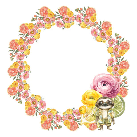 Simply Stated-Sweet Summer Florals Wreath Ephemera