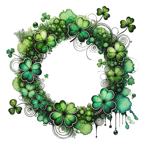 Simply Stated- Feelin Lucky Wreath Ephemera