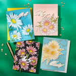 Spellbinders Daisy Shower BetterPress and Stencil Bundle from the Yana's Daisies Collection by Yana Smakula