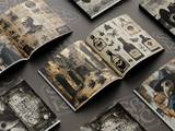 Scrapbook Resource Co – 7 x 6 Inches Paper Pad - The Plague Doctor