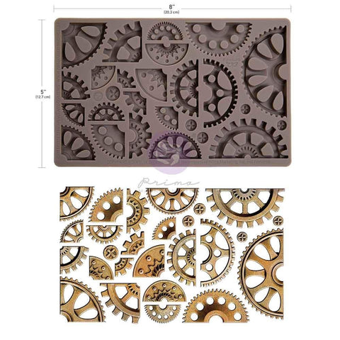 Prima Finnabair Decor Moulds 5"x8 Halves And Quarters