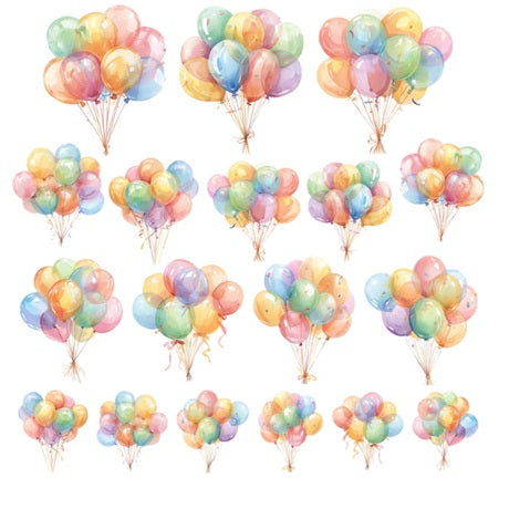 Simply Stated - Age Is Just A Number Balloons Ephemera